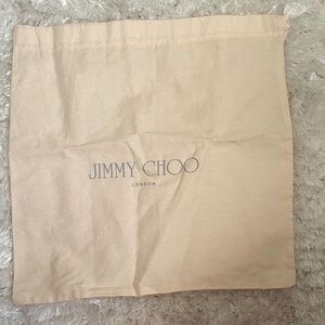 Jimmy Choo Beige Dust Bag 13*13.5”